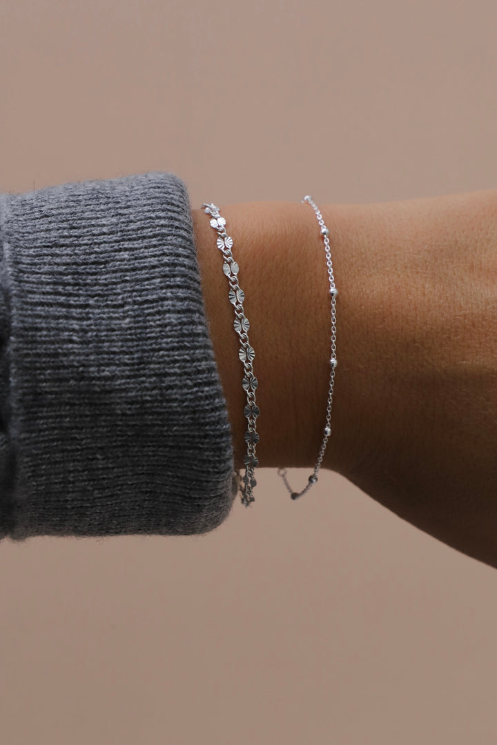 THE ECHO STERLING SILVER SATELLITE BRACELET