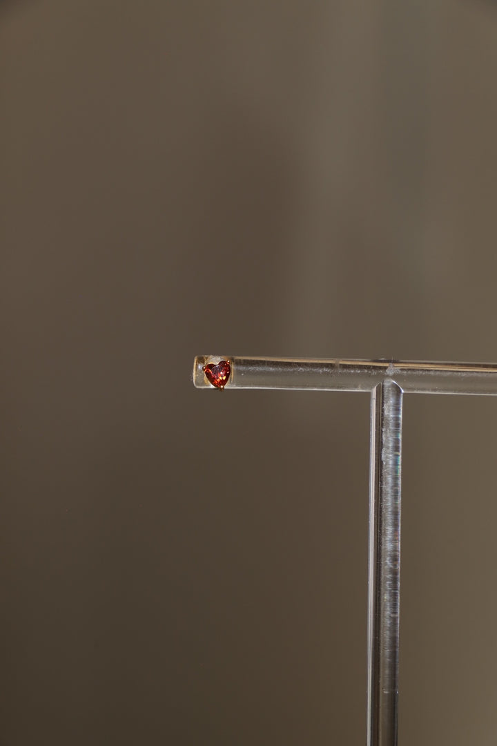 MINI RED HEART STUDS