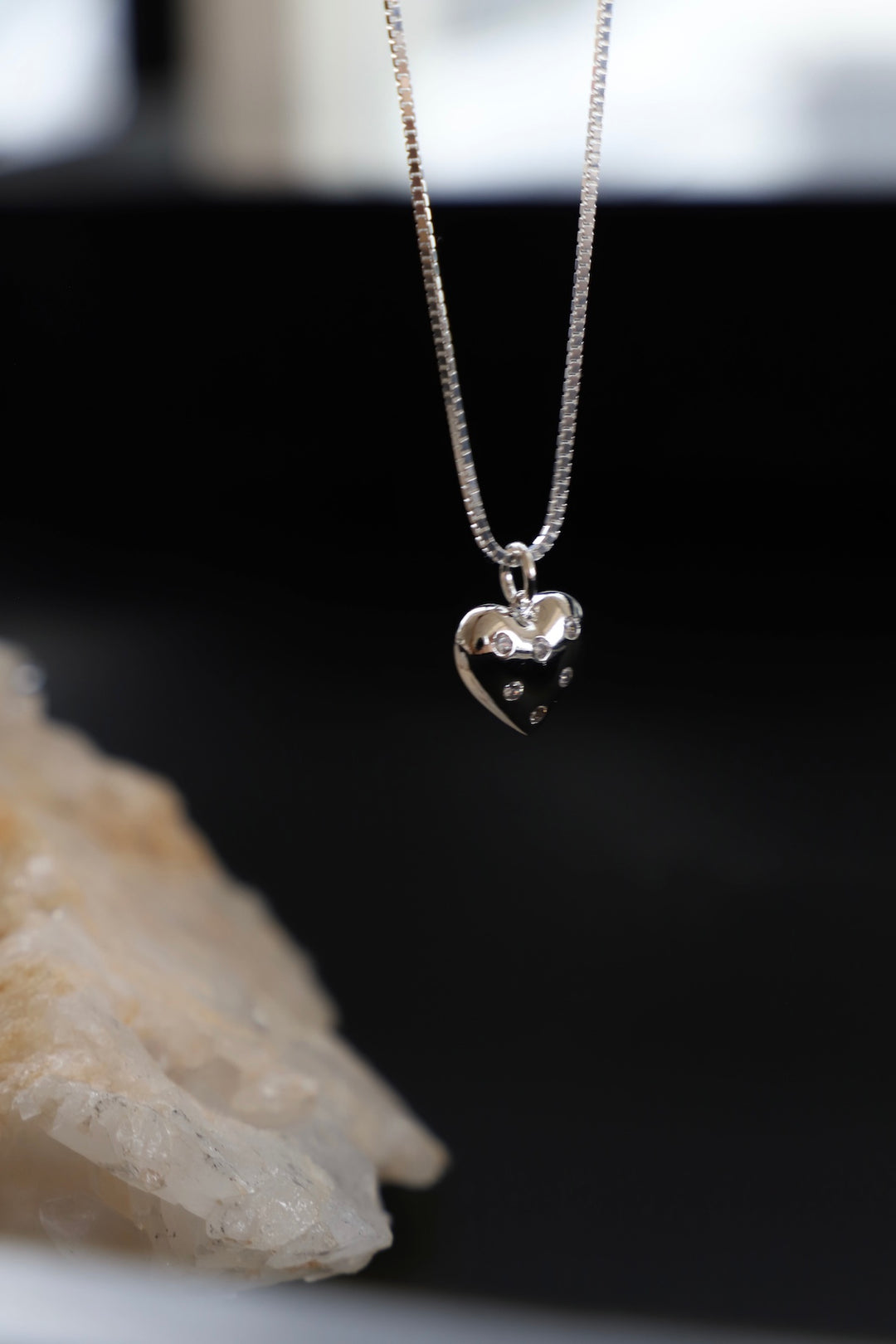 CHARMÉ PUFF HEART CHARM-SILVER