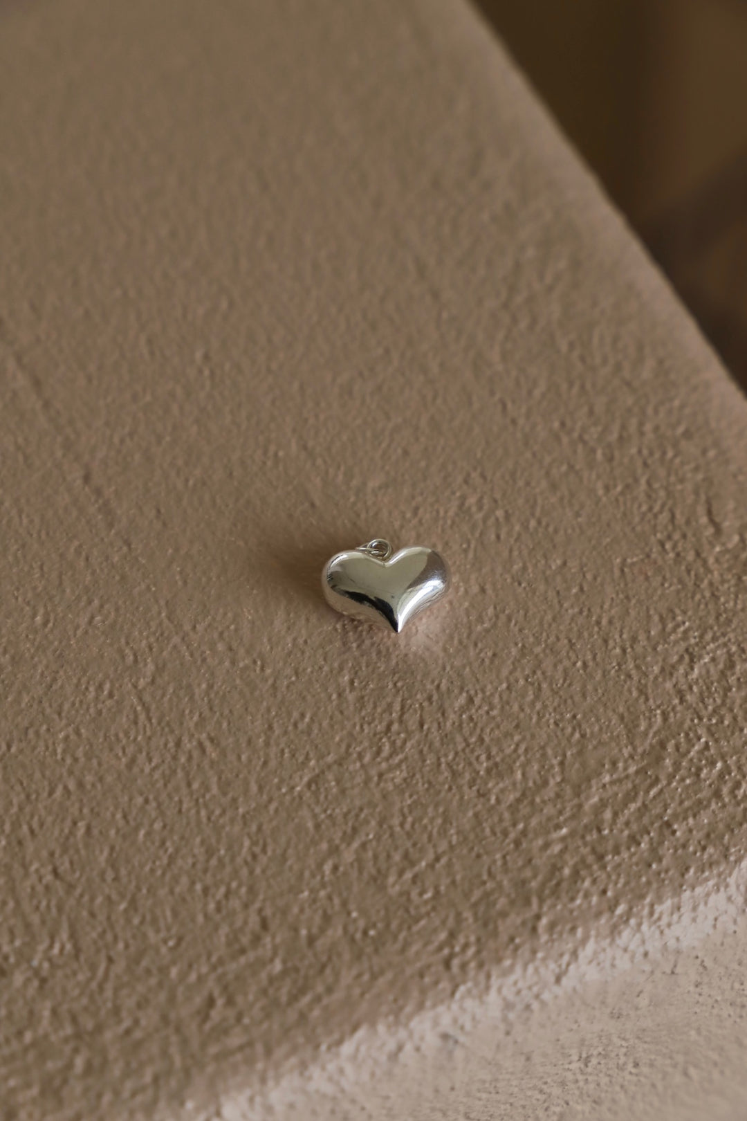 STERLING PUFF HEART CHARM