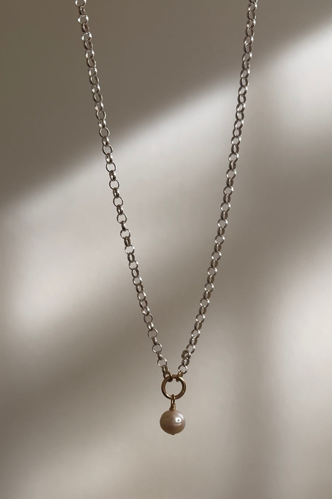 STERLING LUNA NECKLACE