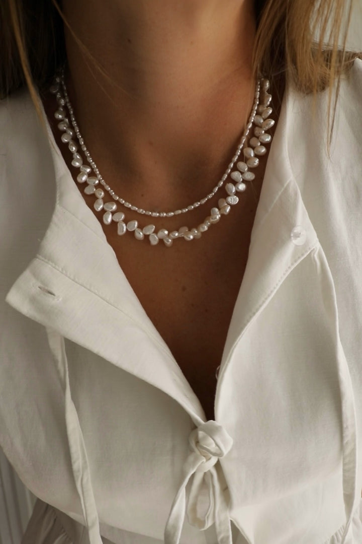 DRIFT PEARL BEADED NECKLACE