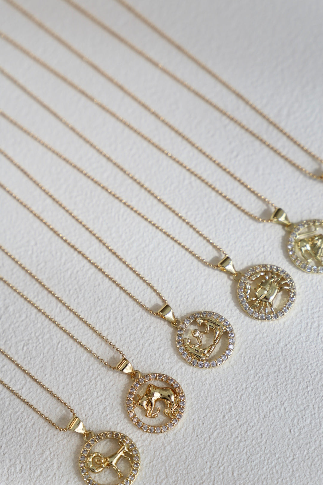CZ ZODIAC PENDANT NECKLACE