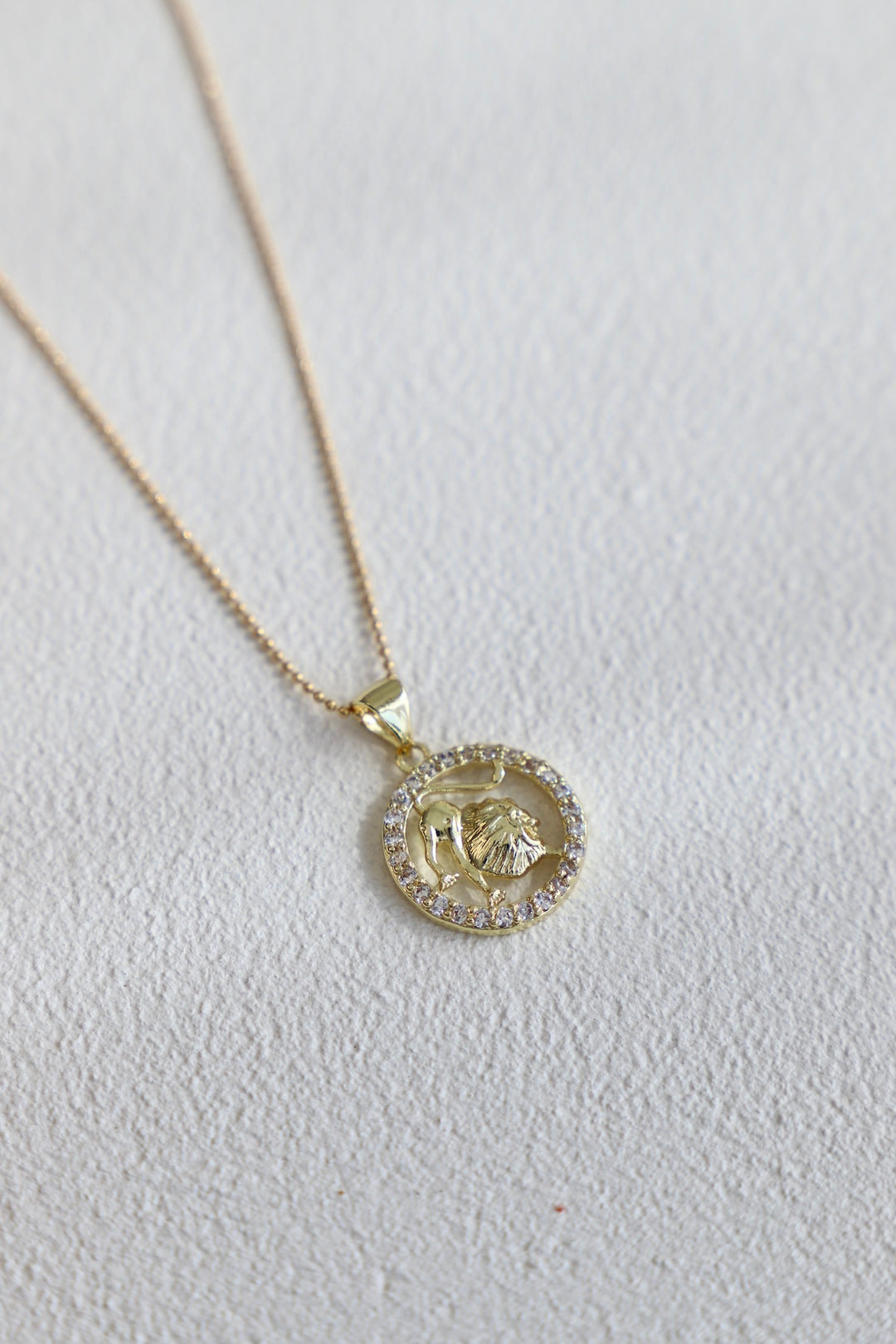 CZ ZODIAC PENDANT NECKLACE