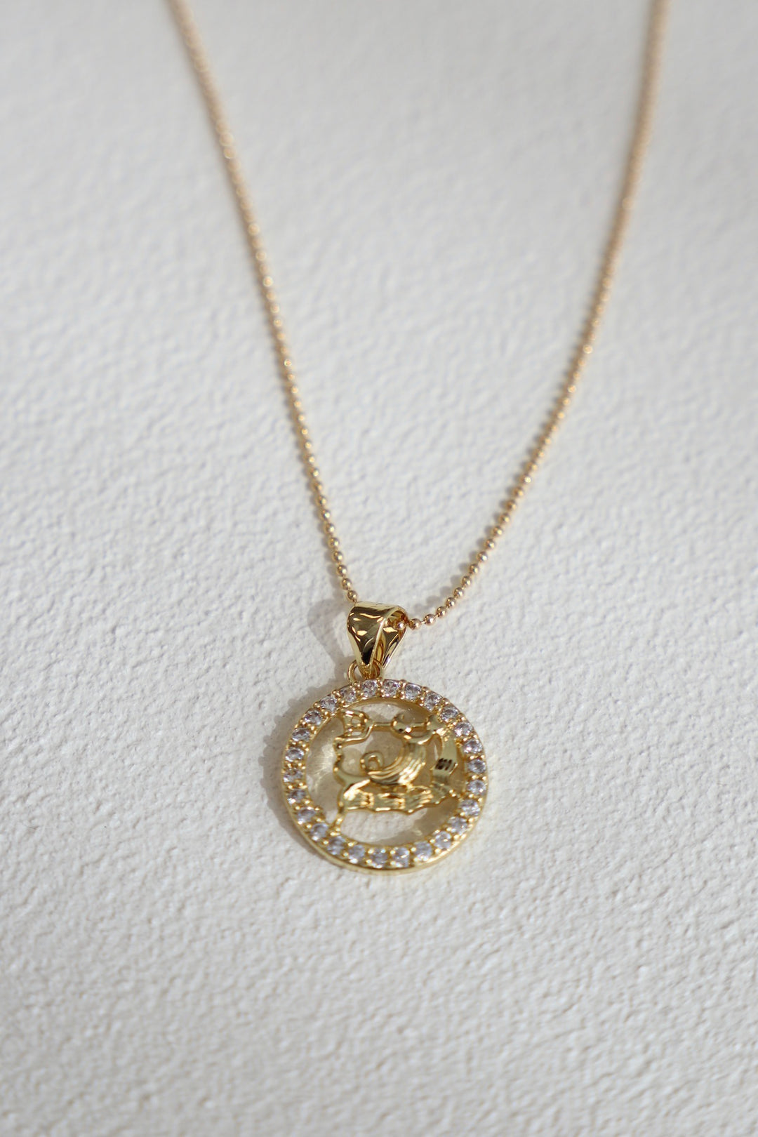 CZ ZODIAC PENDANT NECKLACE