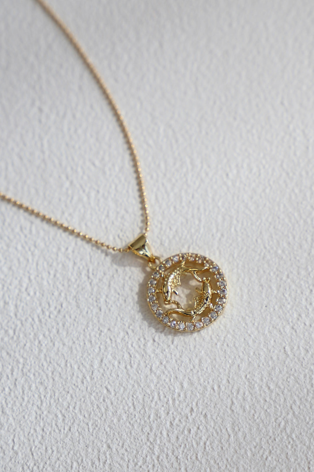 CZ ZODIAC PENDANT NECKLACE