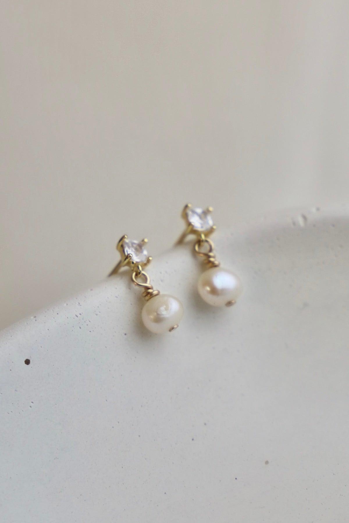 CLAIRE PEARL STUDS – Katie Waltman Jewelry
