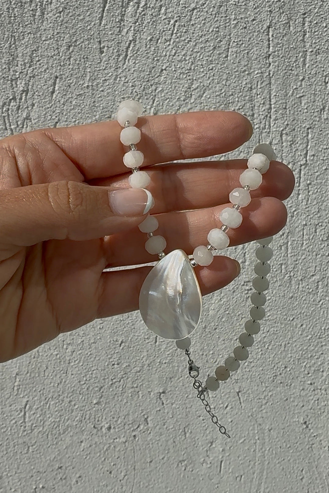 COASTLINE MOTHER OF PEARL NECKLACE