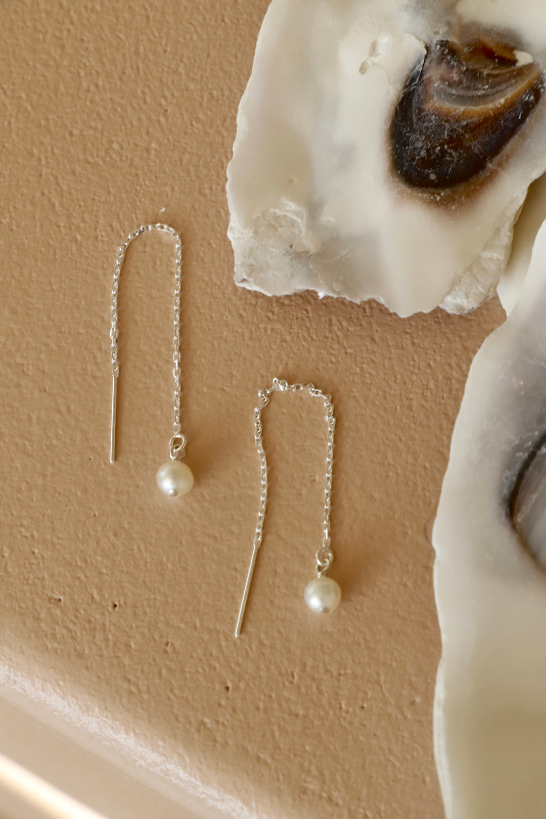 CORDELIA PEARL THREADER  EARRINGS