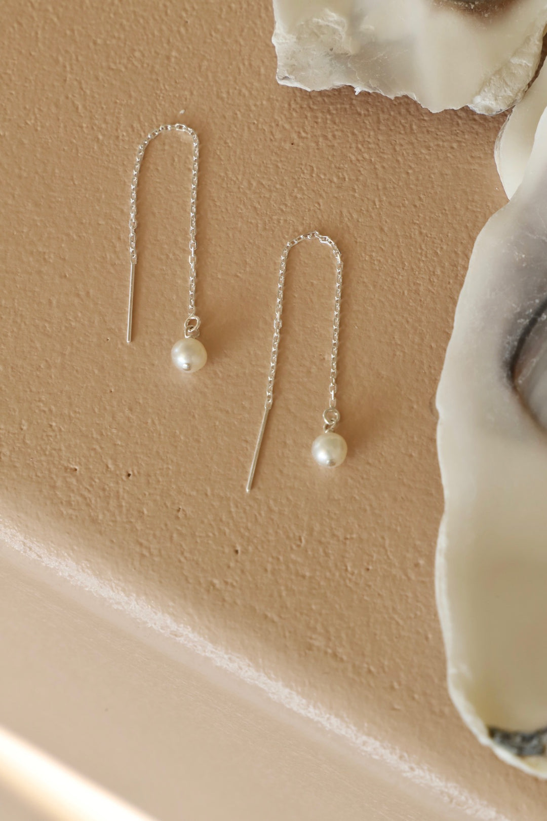 CORDELIA PEARL THREADER  EARRINGS