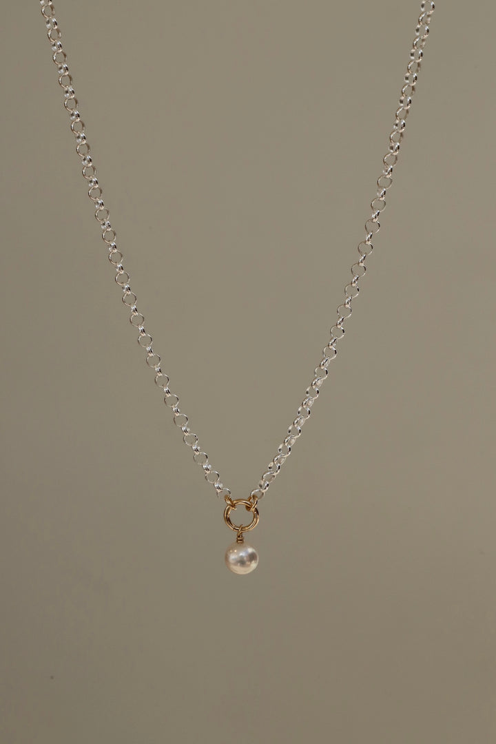 STERLING LUNA NECKLACE