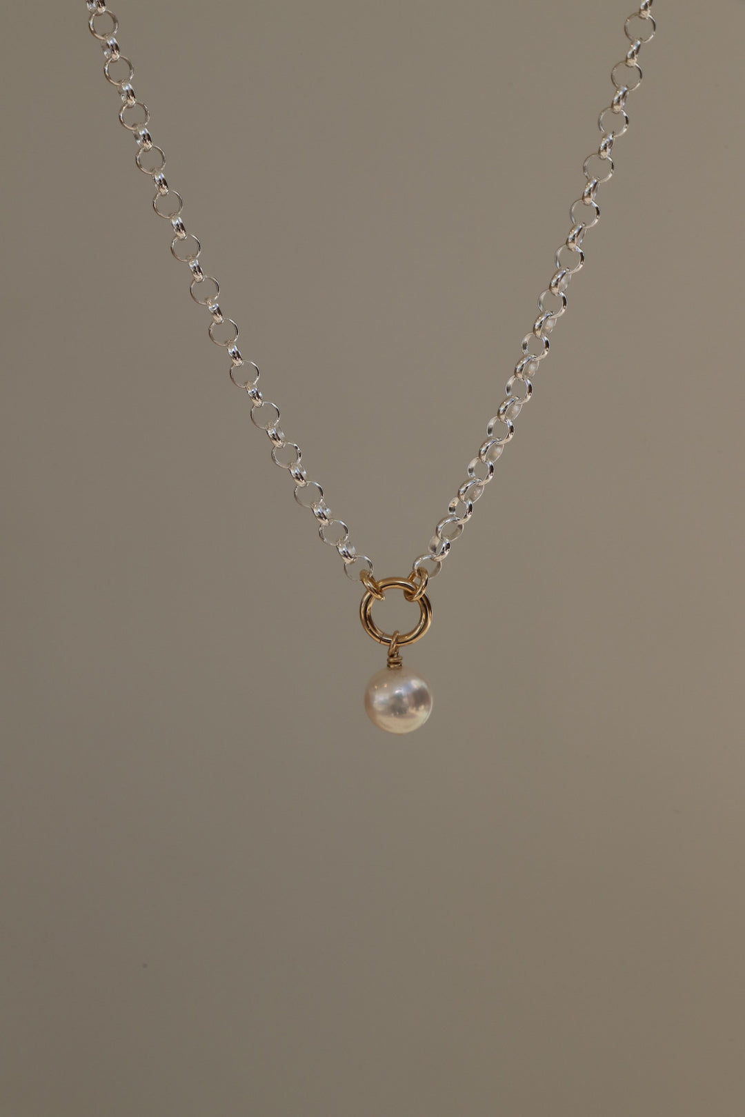 STERLING LUNA NECKLACE