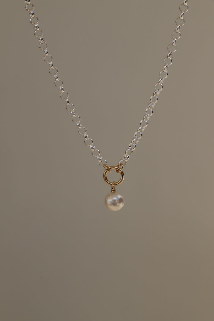 STERLING LUNA NECKLACE