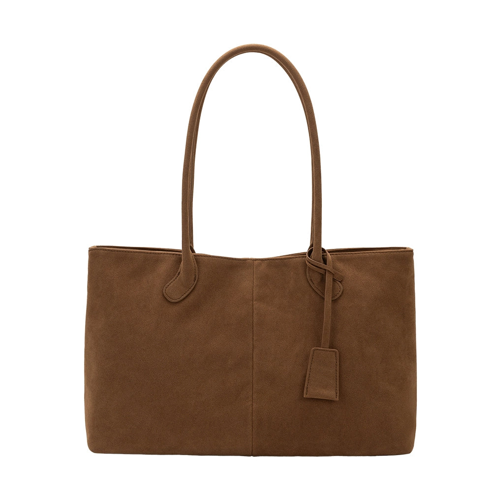 IRENE VEAGN SUEDE TOTE - TAN