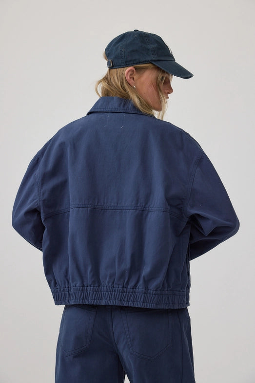 COLOR DYED ZIP-UP JACKET
