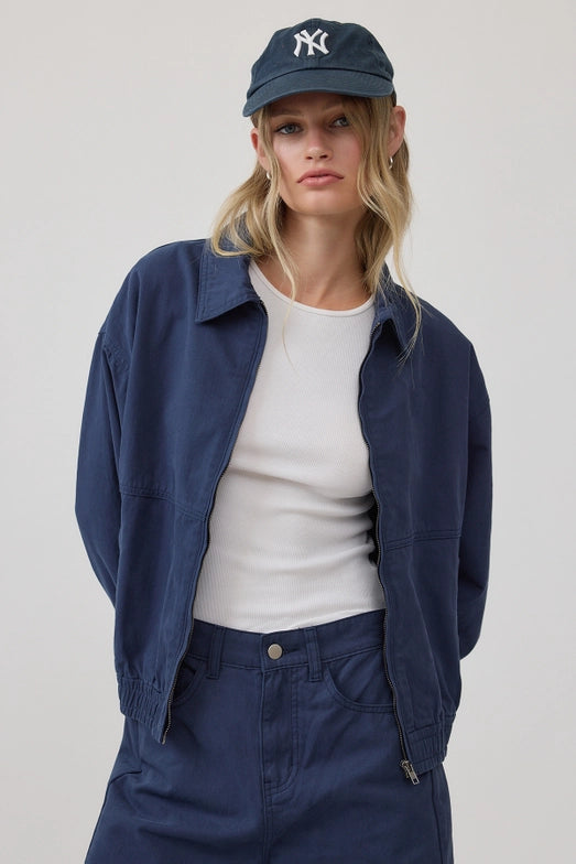 COLOR DYED ZIP-UP JACKET