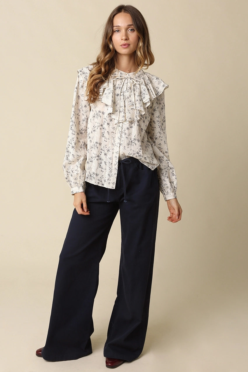 KAYLYN DRAWSTRING PANT - NAVY