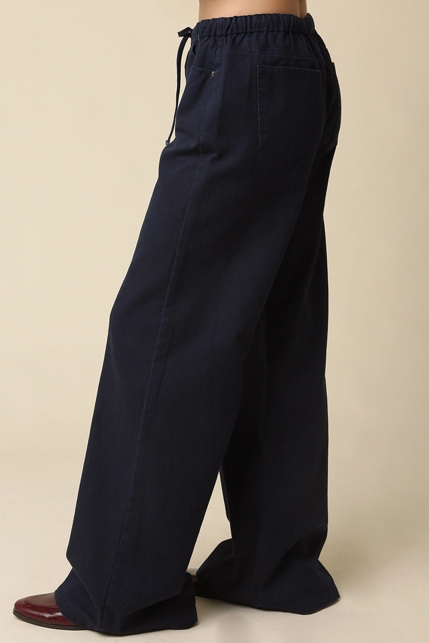 KAYLYN DRAWSTRING PANT - NAVY