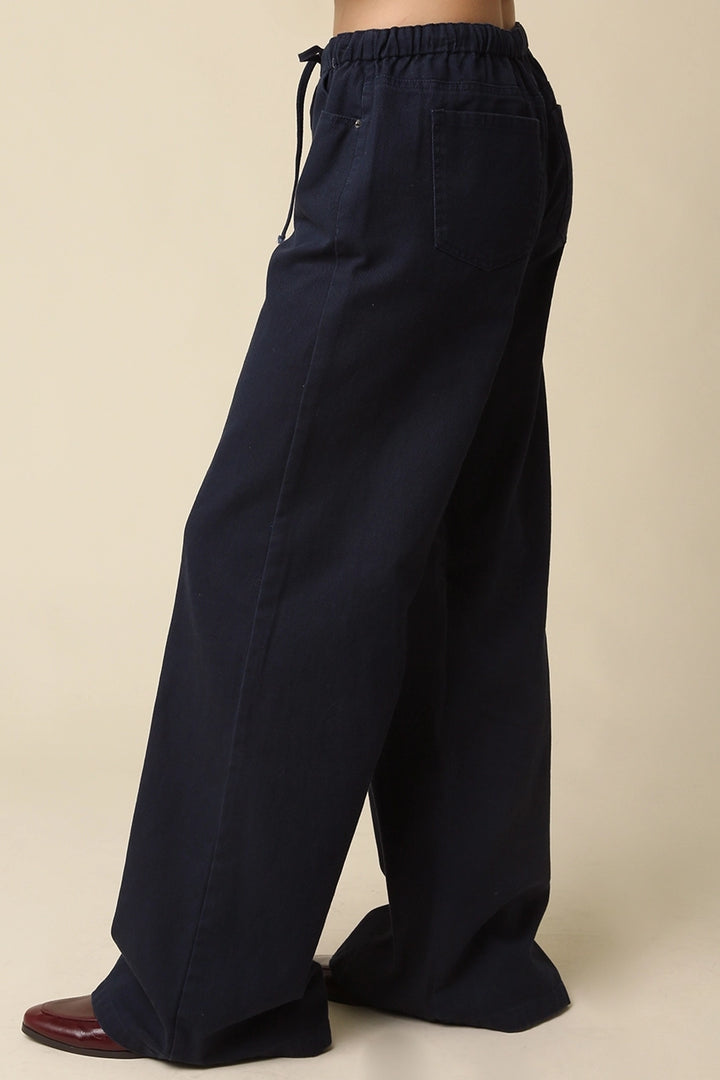 KAYLYN DRAWSTRING PANT - NAVY
