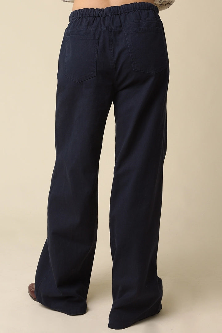 KAYLYN DRAWSTRING PANT - NAVY