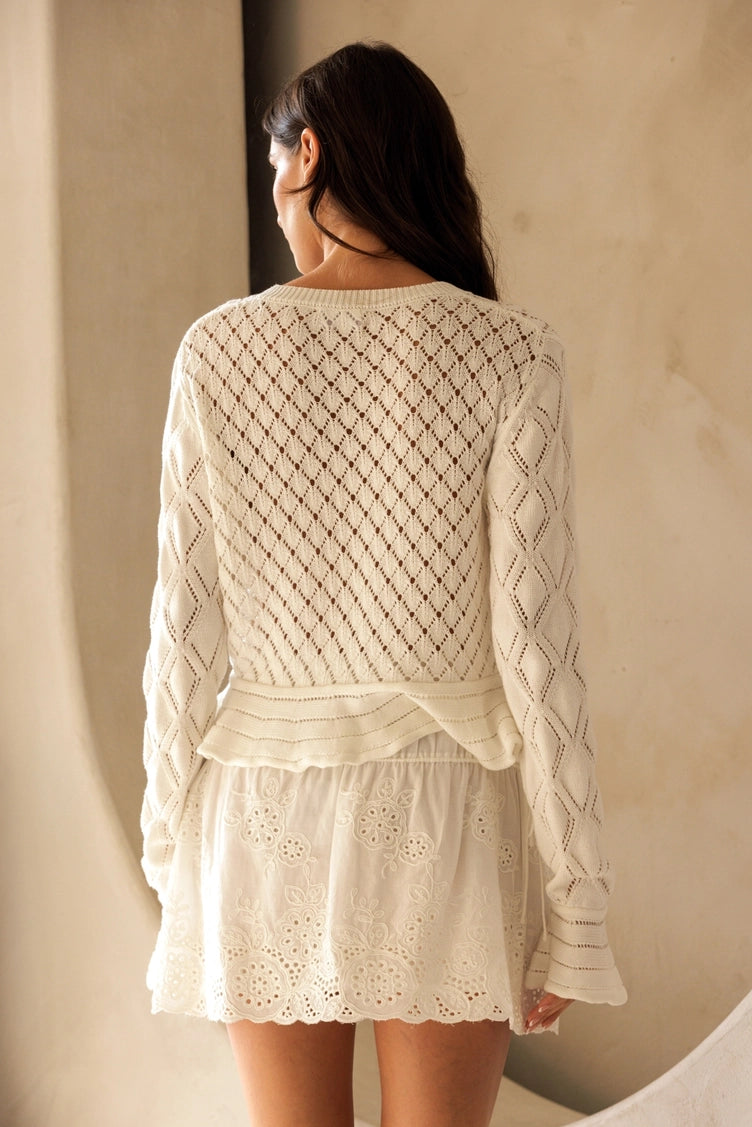 LEA POINTELLE CARDIGAN