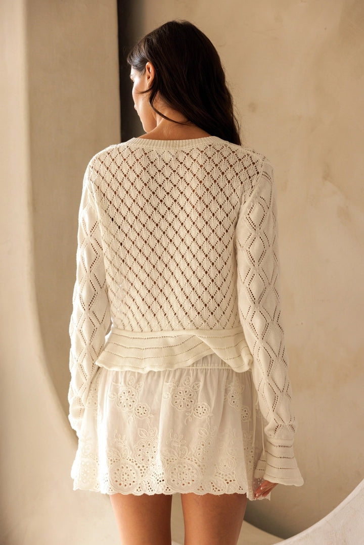LEA POINTELLE CARDIGAN