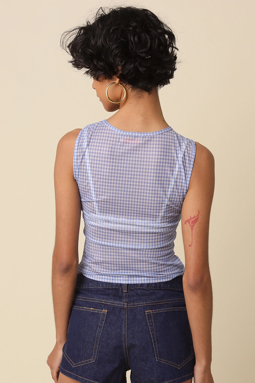 LENA GINGHAM TOP
