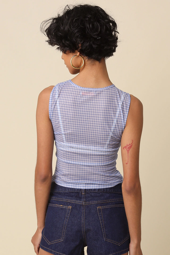 LENA GINGHAM TOP