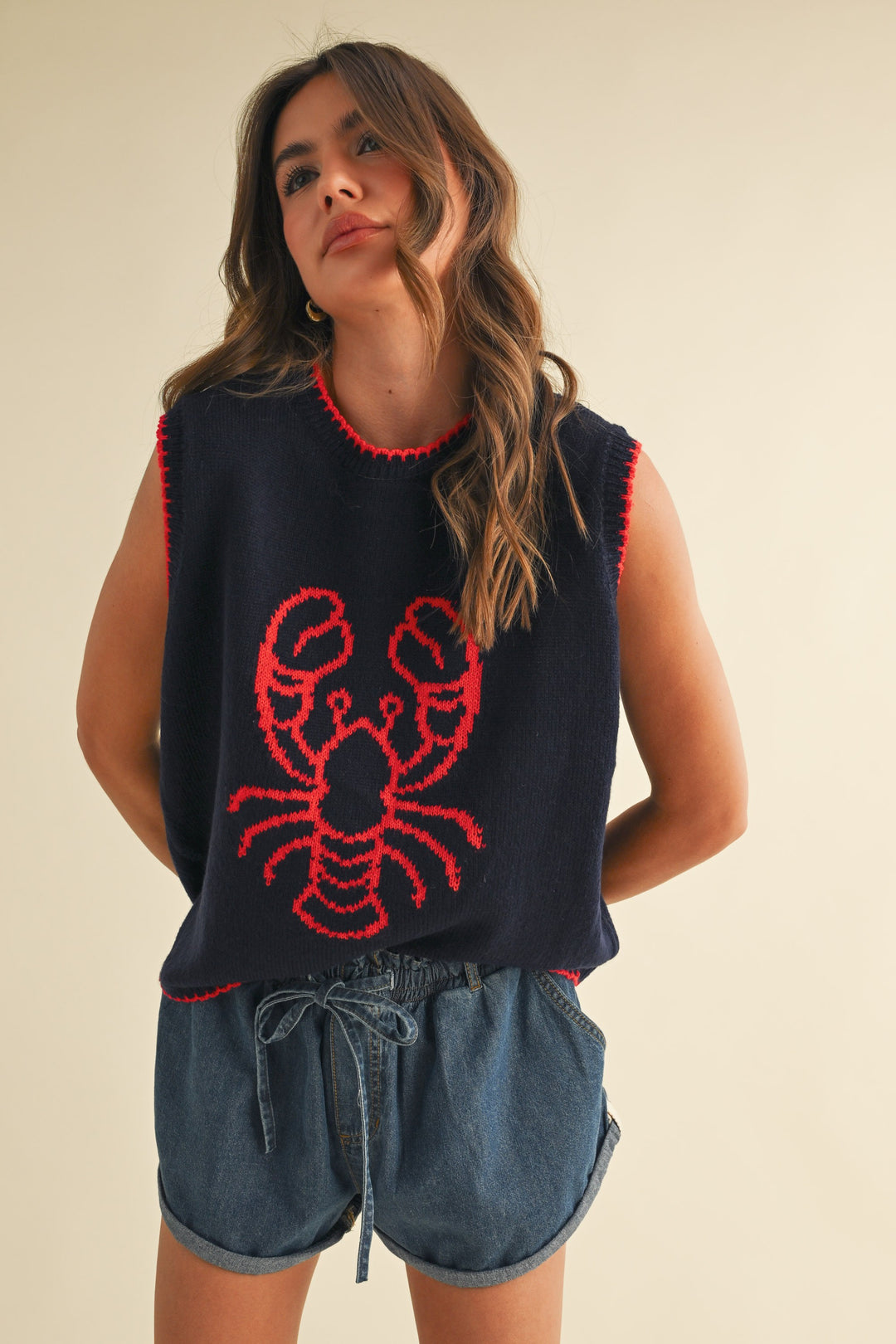KNIT LOBSTER VEST