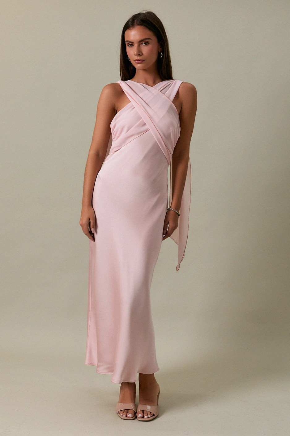 LOLA SCARVED DRESS