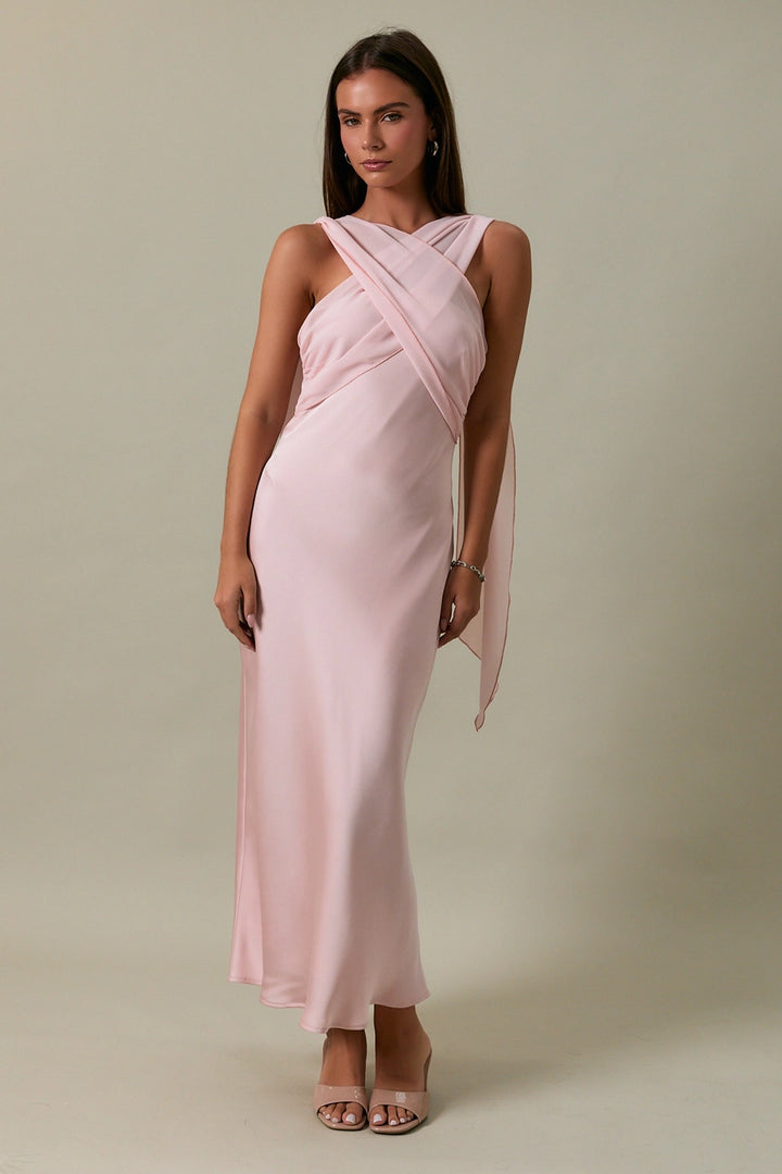 LOLA SCARVED DRESS