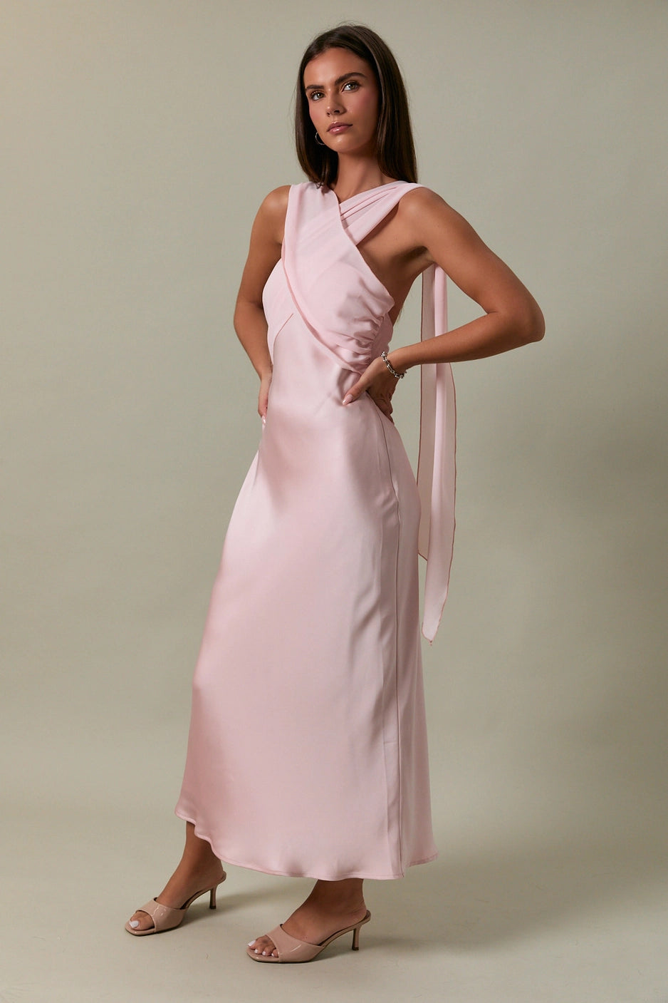 LOLA SCARVED DRESS