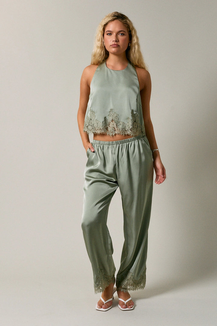 LOTTIE PANT - DUSTY BLUE