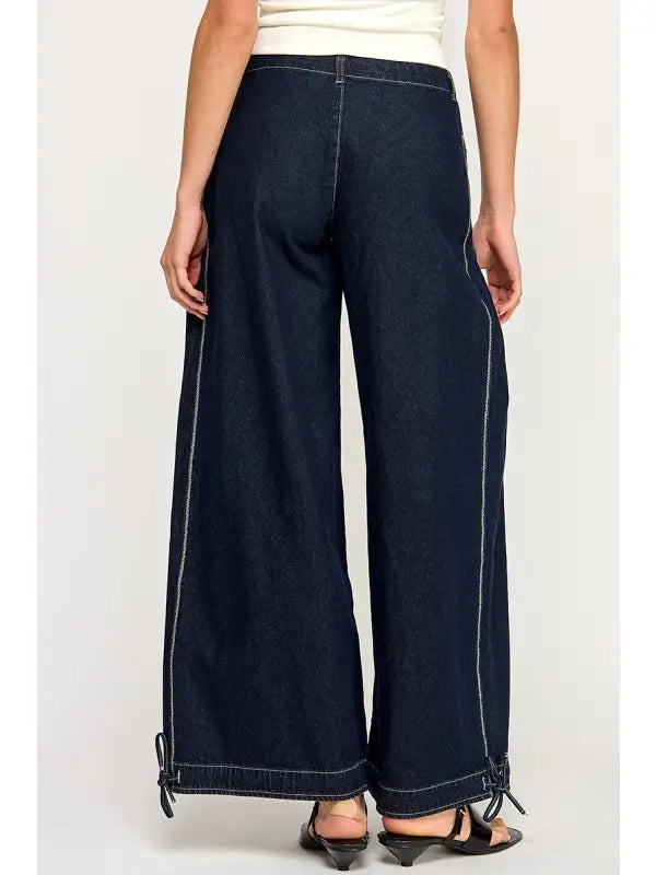 DARK WASH LOTUS JEAN