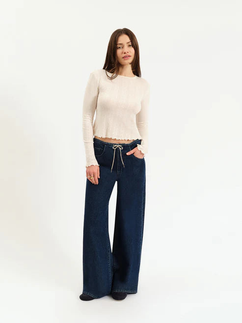 MADISON WIDE LEG JEAN - MOONLIGHT RINSE