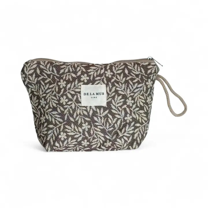 JACQUARD MAKEUP BAG - LARGE