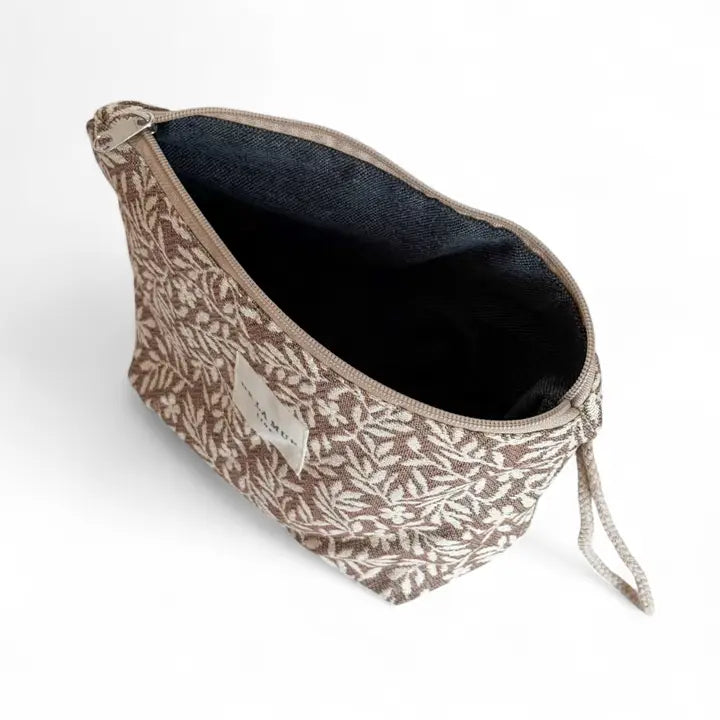 JACQUARD MAKEUP BAG - LARGE