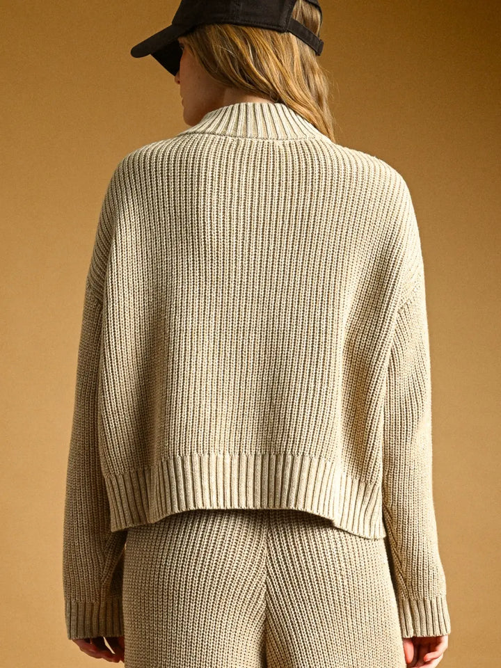 MARI KNIT HALF ZIP