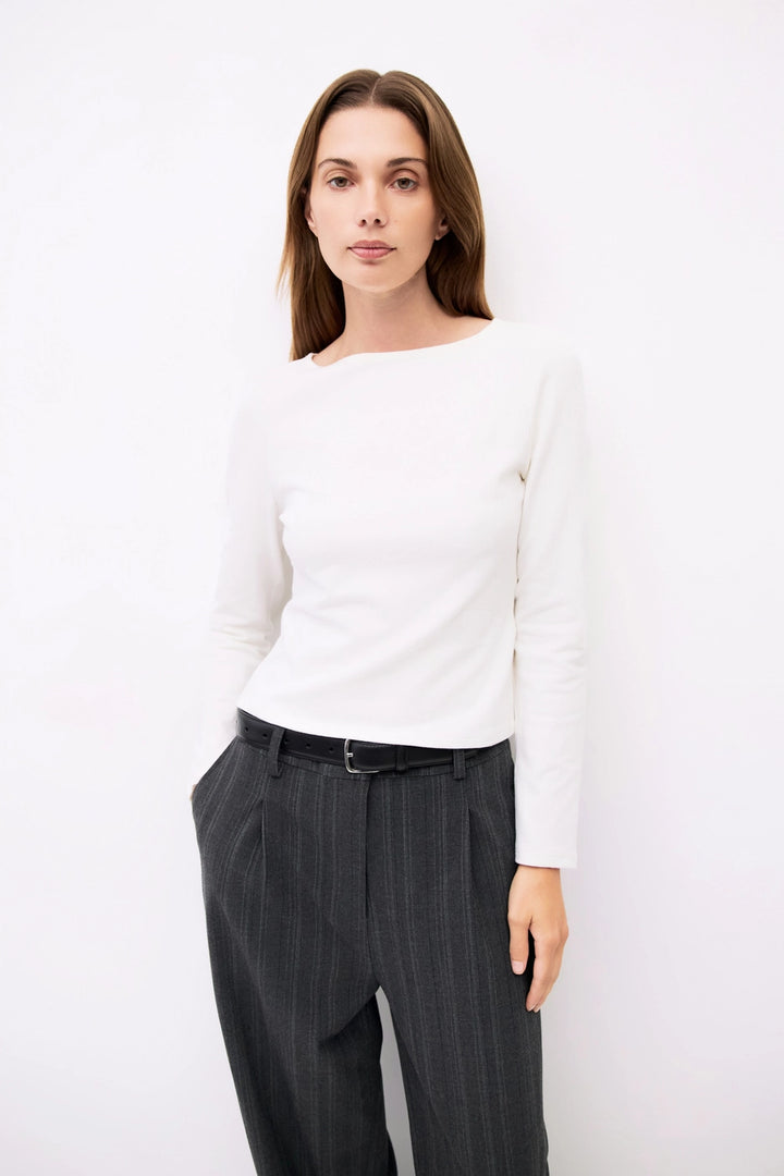 MARTINA LONG SLEEVE - WHITE