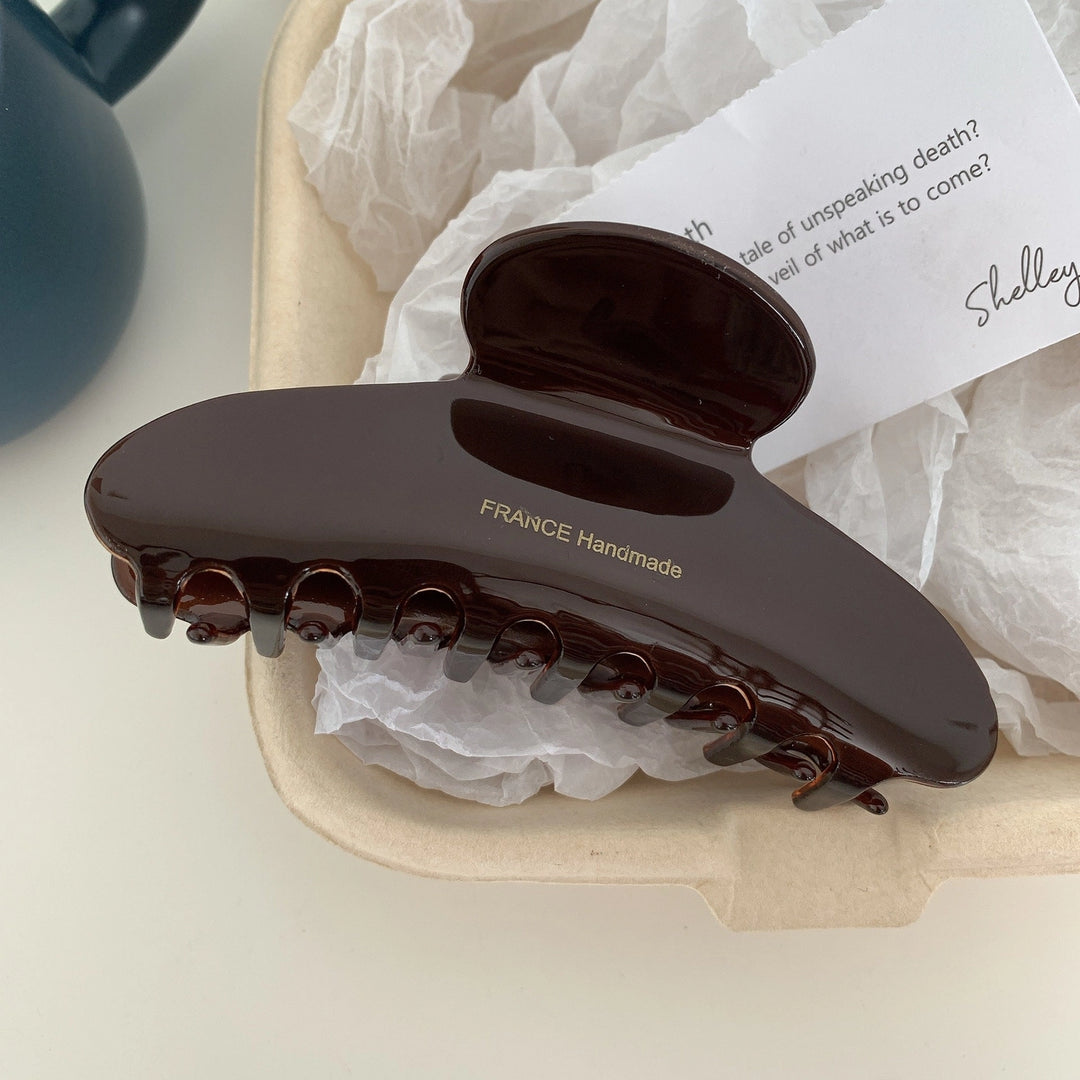 MEDIUM CLAW CLIP - BROWN