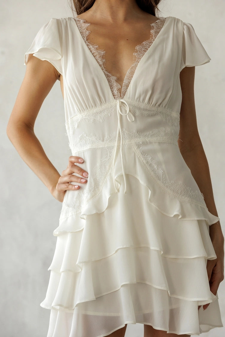 MEG MINI DRESS - IVORY