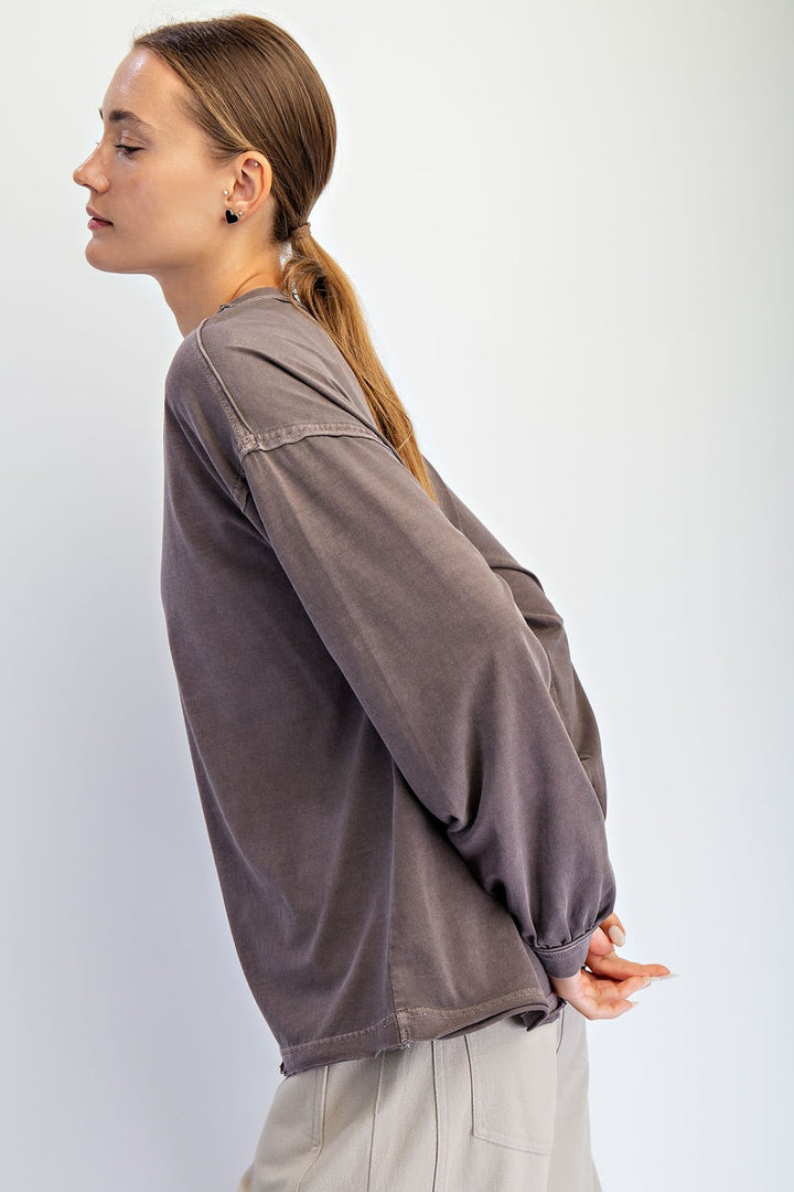 GARMENT DYE LONG SLEEVE