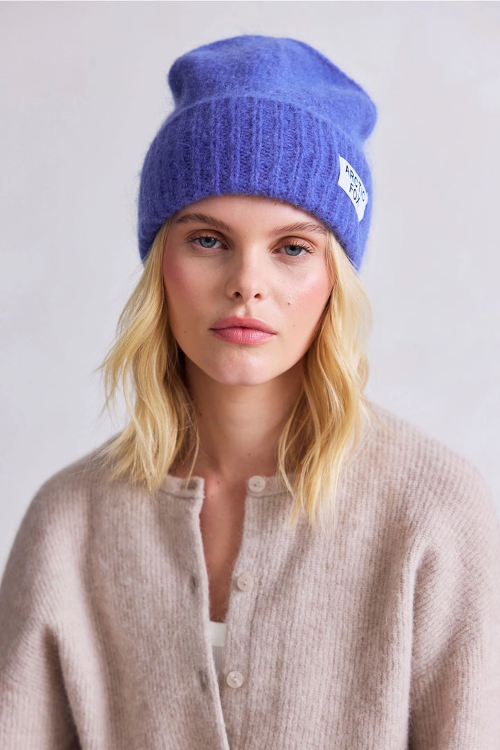 MOHAIR BEANIE - COBALT