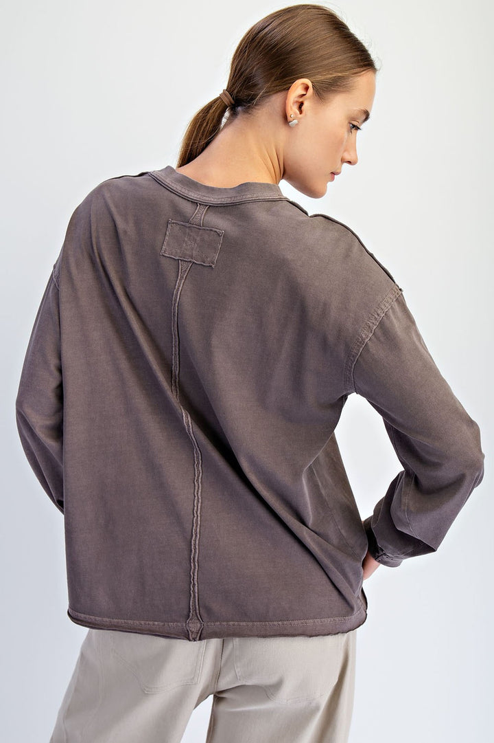GARMENT DYE LONG SLEEVE