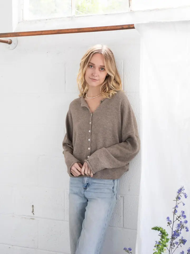 PIPER CARDIGAN - MOCHA