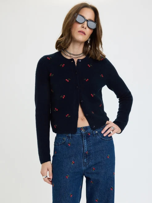 MUSE CARDIGAN - CHERRIES