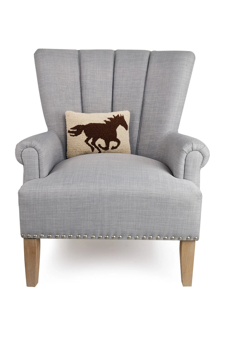 RACEHORSE SILHOUETTE PILLOW