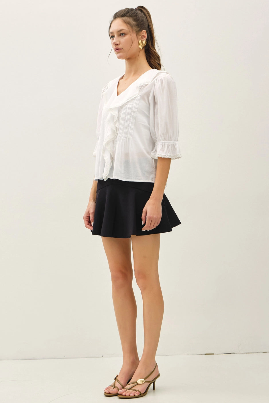 NORA RUFFLED BLOUSE