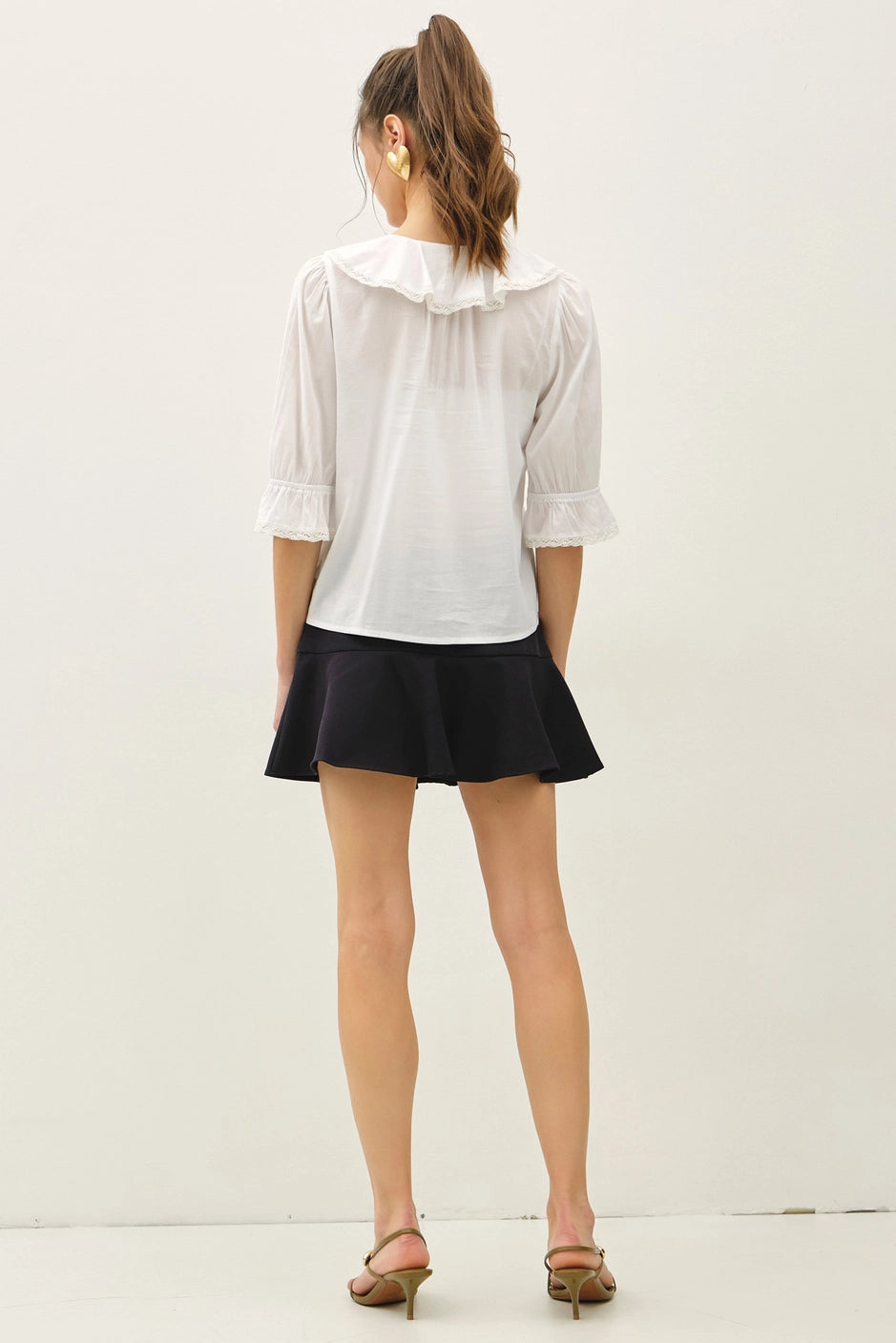 NORA RUFFLED BLOUSE