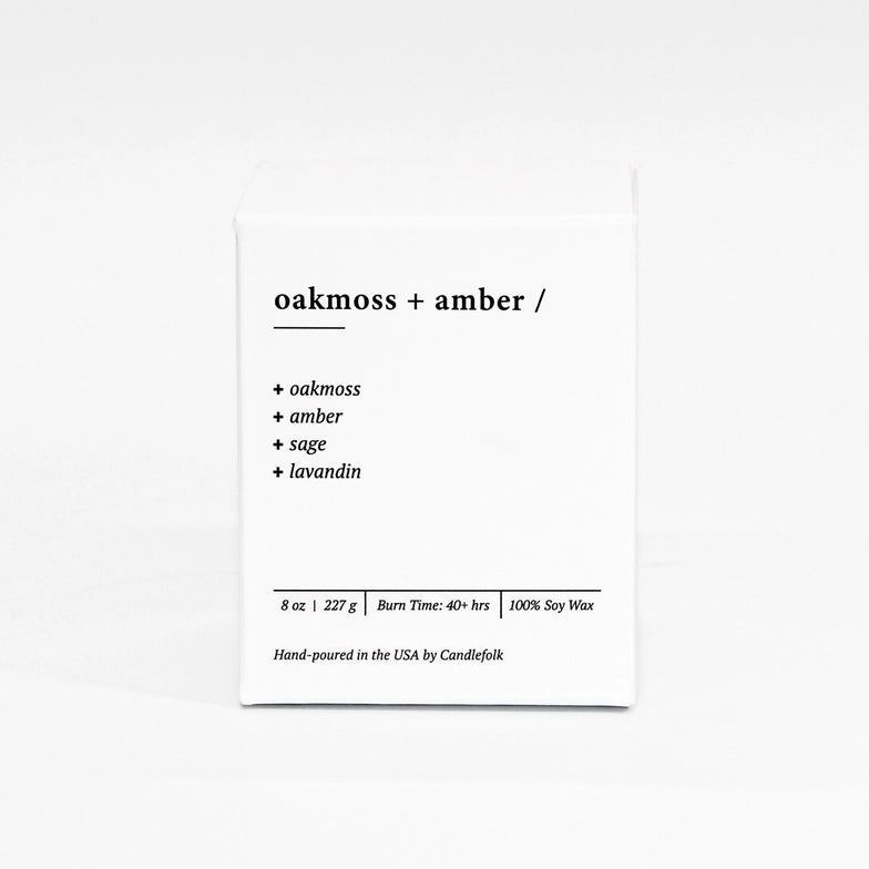 OAKMOSS + AMBER CANDLE